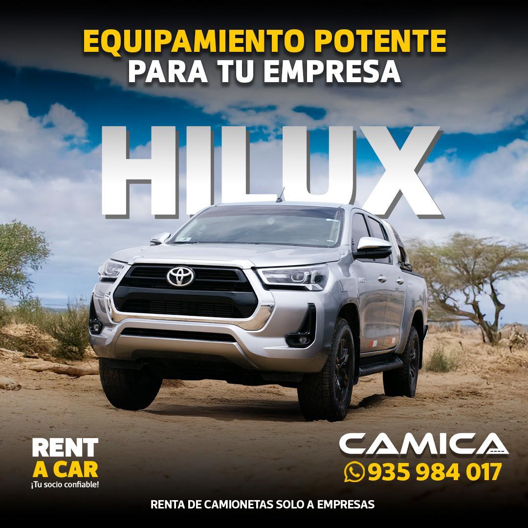 Toyota Hilux 4x4 de la flota CAMICA
